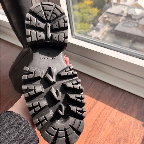 AllSaints New Leather Knee High Boots - Picture 3 of 5